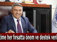 Eğitime her fırsatta önem ve destek veriyor!