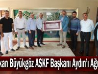 Başkan Büyükgöz  ASKF Başkanı Aydın’ı Ağırladı