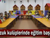 Çocuk kulüplerinde eğitim başladı