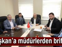 Başkan’a müdürlerden brifing