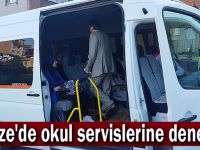 Gebze'de okul servislerine denetim