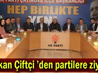 Başkan Çiftçi ’den partilere ziyaret