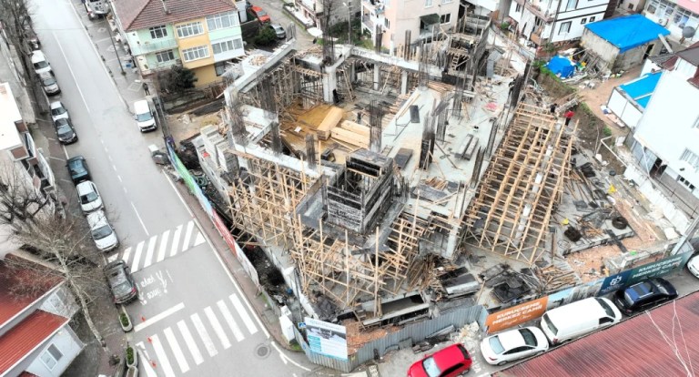 Kuruçeşme Merkez Camii inşaatı hızla yükseliyor