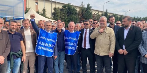 Kocaeli’de Bekaert grevine siyasi destek