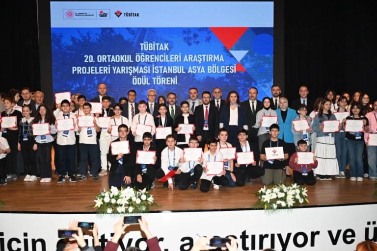 TÜBİTAK Ortaokul Proje Yarışması’nda ödüller sahiplerini buldu