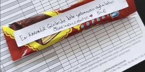 Öğrencilerden öğretmenlere anlamlı vefa mesajı