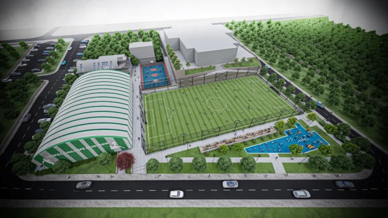 Çamlıtepe Spor Kompleksi yükseliyor