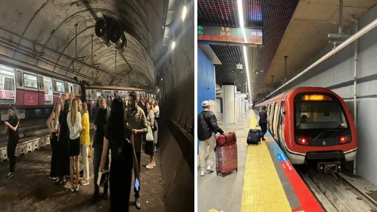 Bostancı’da metro raydan çıktı!