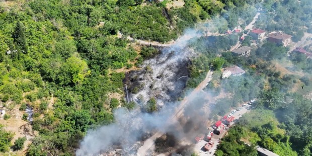 Hatipköy’de korkutan yangın söndürüldü!