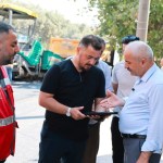 Başkan Büyükgöz, İstasyon Mahallesi'nde asfalt çalışmalarını inceledi