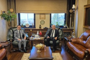 Vali Aktaş’tan Rektör Cantürk’e taziye ziyareti