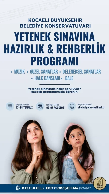 Konservatuvar yetenek sınavlarına hazırlık programı!