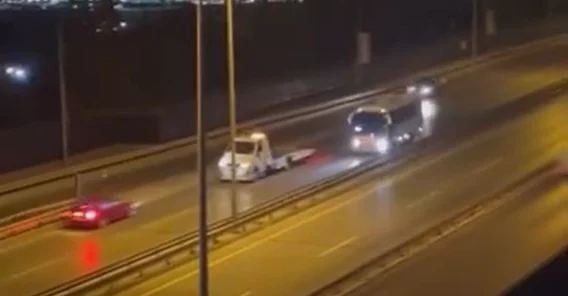 Gölcük'te ters yöne giren sürücü dehşet saçtı!