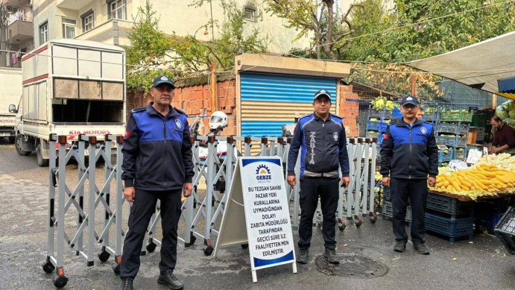 Arapçeşme pazarında bir tezgaha men cezası