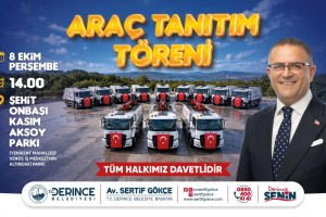 Derince Belediyesi 14 Yeni Aracı Filosuna Kattı