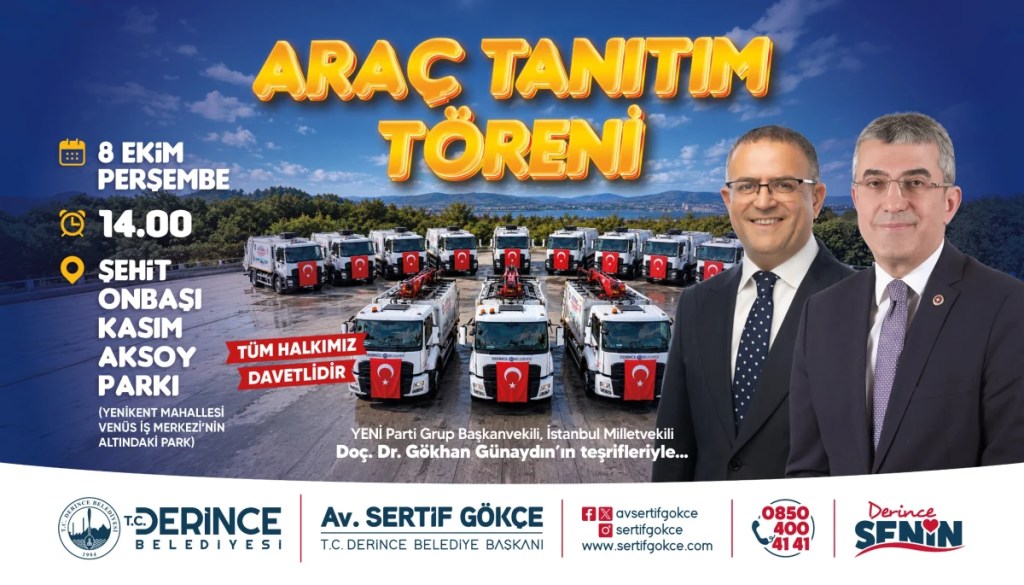 Derince'de 14 yeni araç için tanıtım töreni