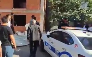 Şantiye ile bina sakinleri birbirine girdi!