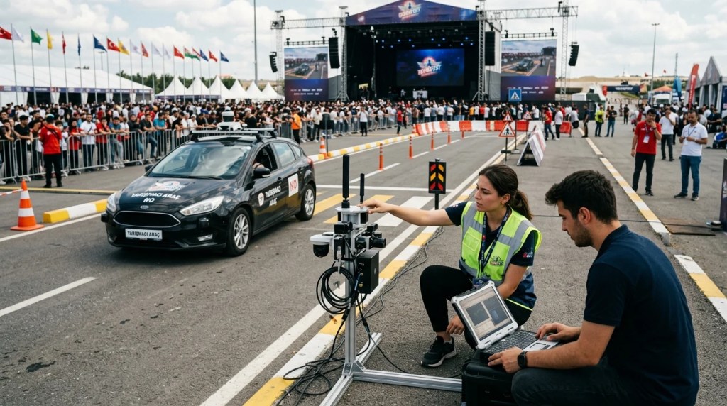 TEKNOFEST'te akıllı yol güvenliği yarıştı